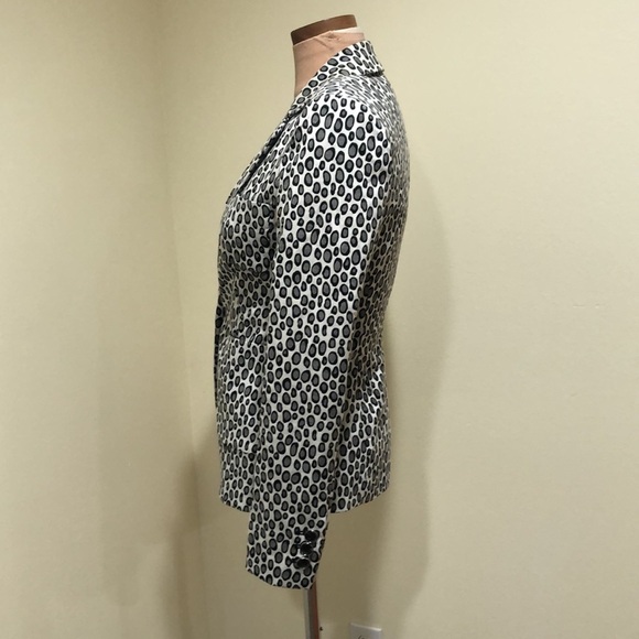Rachel Zoe Blazer Jacket Size 0 Gray Animal Print - Picture 5 of 13